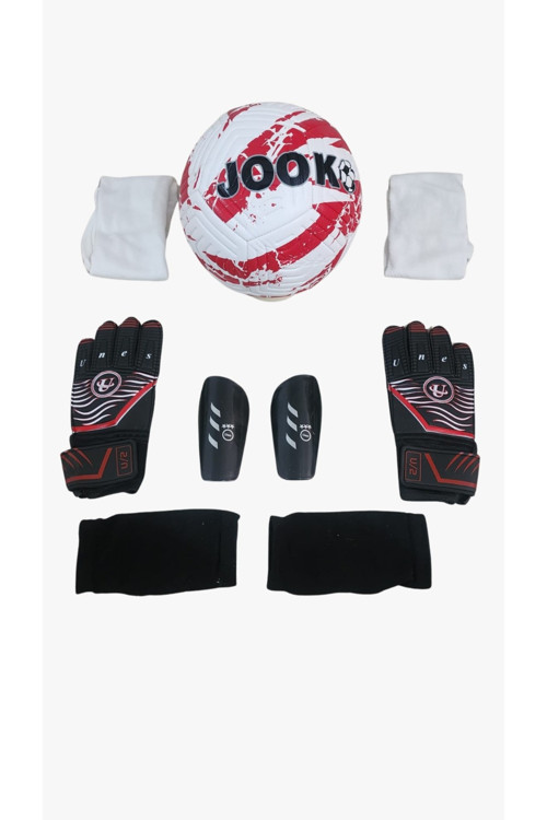 Futbol Topu Ve Aksesuarları Seti – Tekmelik, Çorap Ve Kaleci Eldiveni