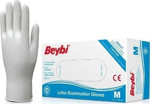 Pudralı Eldiven Latex Medium 100'lü