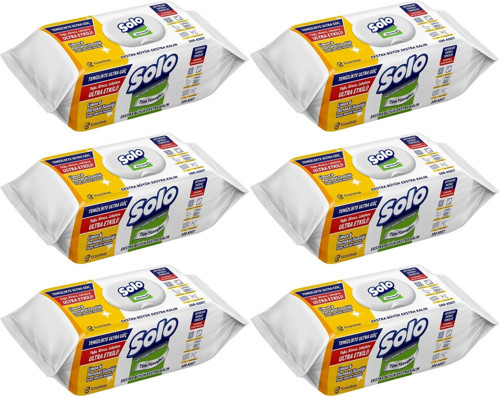 Yüzey Temizlik Havlusu - Mendili 100 Yaprak Limon & Portakal Tazeliği (6 Lı Set) 600 Yaprak