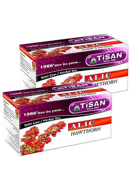Alıç Çayı 2 Paket Tisan Poşet Çay Salama Alıç Çayı 2 Kutu