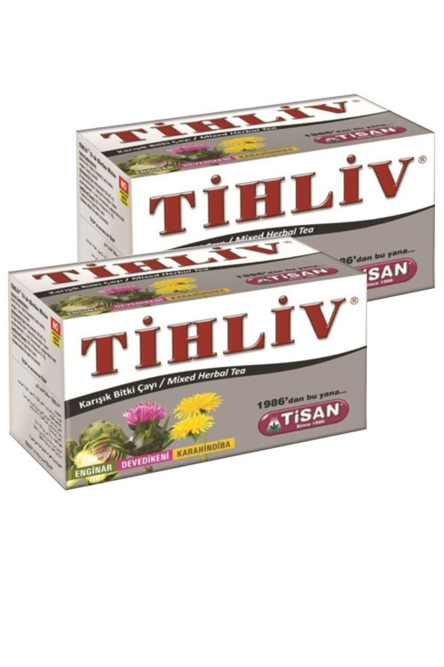 Tihliv Çay 2 Kutu Tisan Sallama Bitki Çayı Enginar Devedikeni Karahiniba Poşet Çayı 2 Pk.