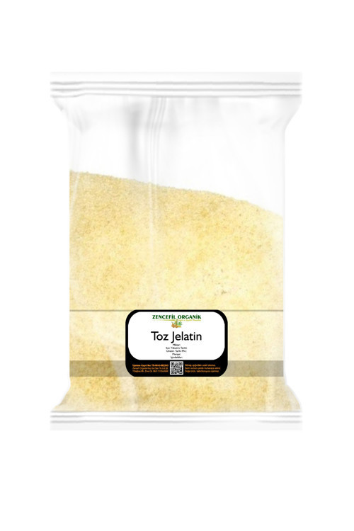 Toz Sığır Jelatini Yenilebilir Jelatin 250 gr