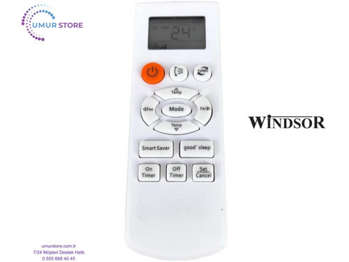 Windsor 24 İnverter A Uyumlu Klima Kumandası-24000
