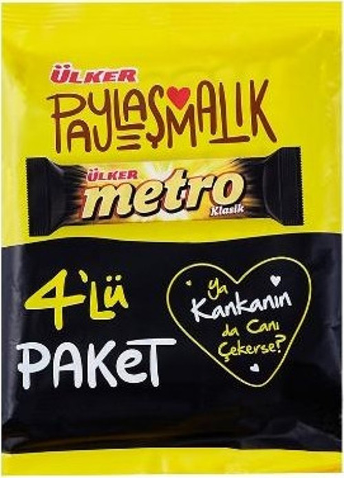 Metro Bar Çikolata 4X36 Gr. (2'li)