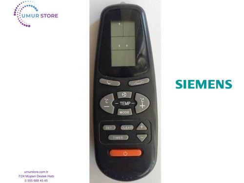Siemens Klima Kumandası Set Clear Tuşlu Model