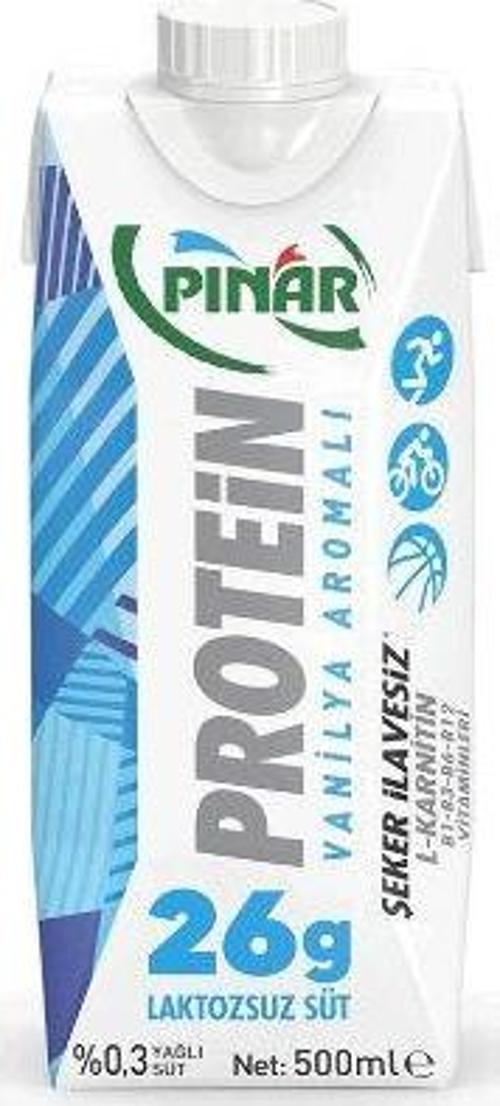 Protein Vanilyalı Süt 500 ml. (4'lü)