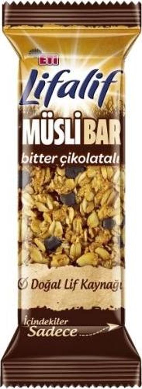 Yulaflı Bitter Çikolatalı Müsli Bar 35 Gr. (24'lü)