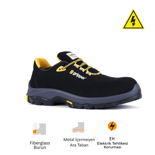 Mekap Gripper Energy Executive Low GPR-55 S3 SRC HRO Fiberglass Burun Elektirkçi İş Ayakkabısı
