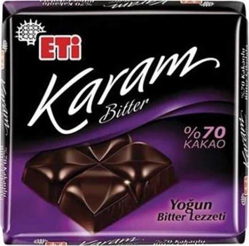 Karam %70 Kakaolu Kare Çikolata 60 Gr.