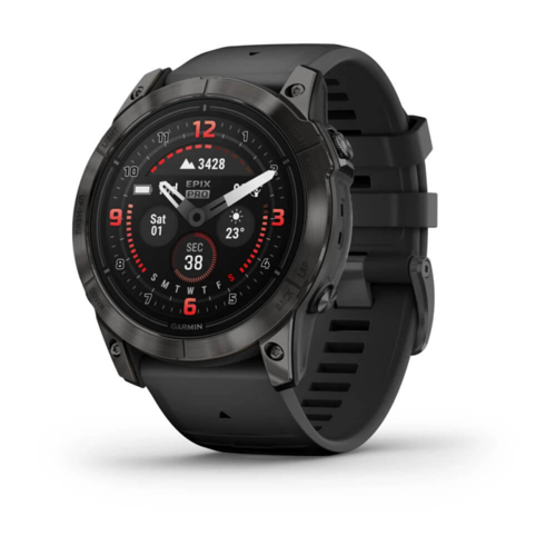 010-02804-01 Epix Pro (G2), 51, Saph, Crbngrydlc Ti, Black, EMEA Akıllı Saat