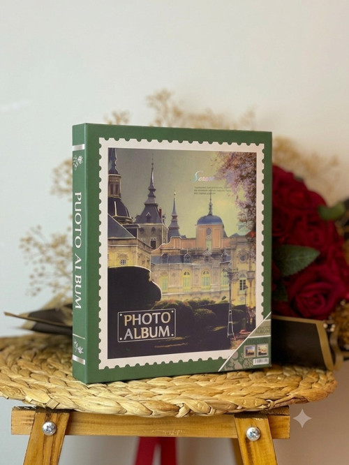 Rs26 Fotoğraf Albümü 10x15cm 600 Lük Kule Desenli Kutulu Yatay Dikey Modeli