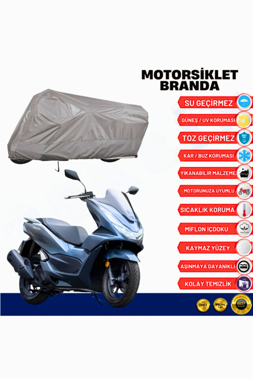 Motosiklet Brandası Pcx Özel Koruyucu +-40 Dereceye Kadar A Kalite İçi Miflonlu Kumaş