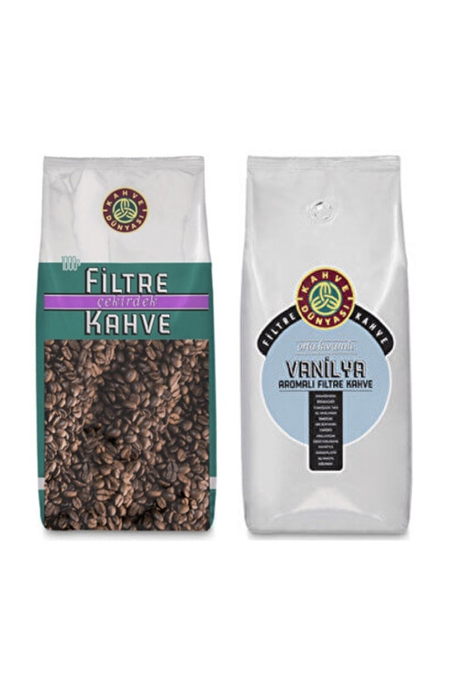 Çekirdek Filtre Kahve 1 Kg Ve Vanilya Aromalı Çekirdek Kahve 1 Kg Fırsat Paketi