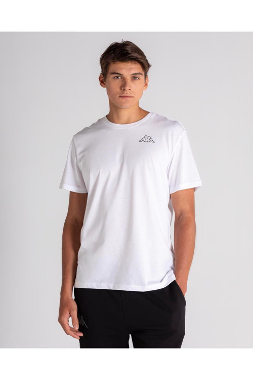 Logo Palm Beach M Erkek Beyaz Comfort Fit Tişört