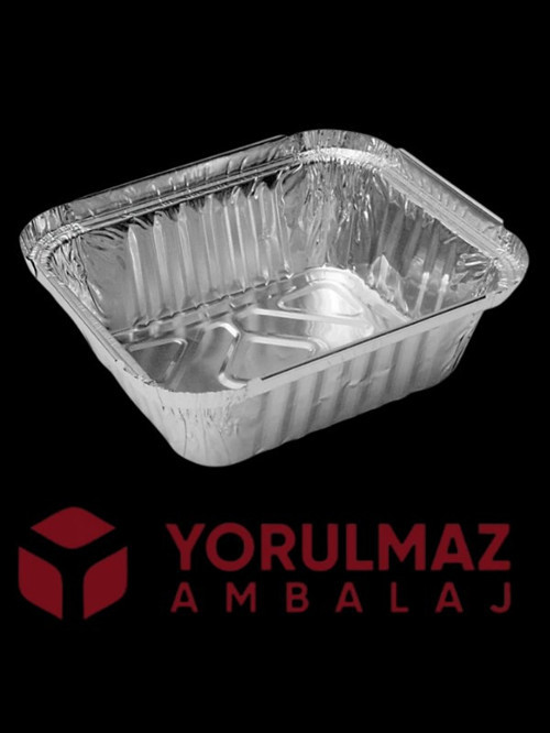 Kullan At Kapaklı Alüminyum Kase 350 gr – Paket Servis İçin – 24 Adet