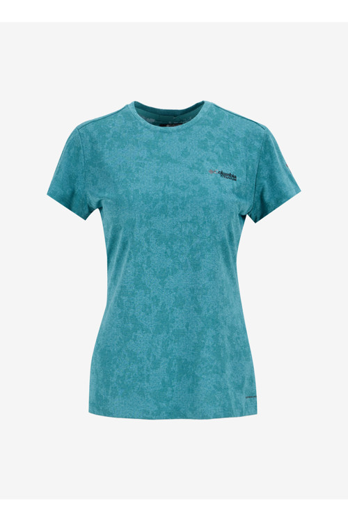 2072521364Ak3882 Turkuaz O Yaka Normal Düz Kadın T-Shirt