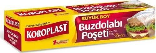 Buzdolabı Poşeti 20'li Büyük 30x45 (24'lü)