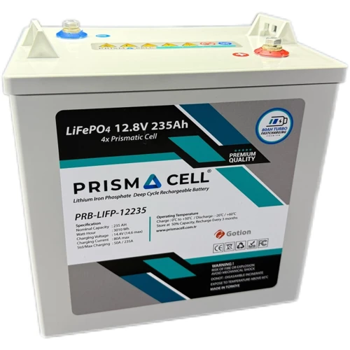 LIFEPO4 akü 235ah 12.8 volt TURBO FAST CHARGING Karavan, Marin, Solar Yaşam Aküsü