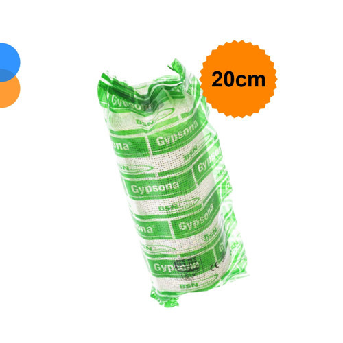 Alçılı Sargı (Çabuk Donan Alçı) 20cm x 2m - 10 Adet