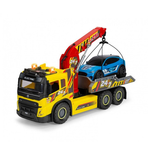 203749039 Giant Tow Truck Volvo FMX freewheel light sound manual crane and