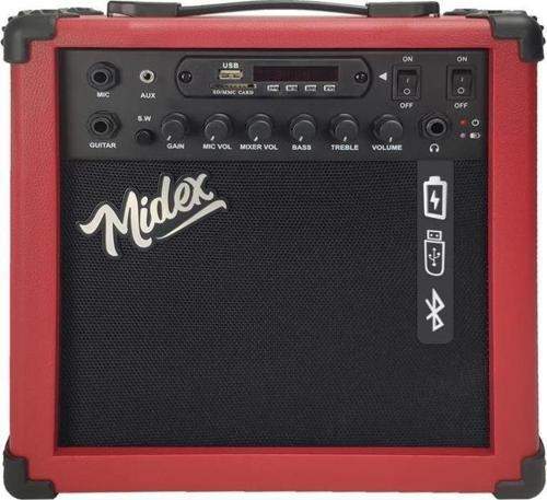 MGA-25RD Elektro Gitar Amfisi 25 Watt USB Bluetooth Şarjlı 2 girişli