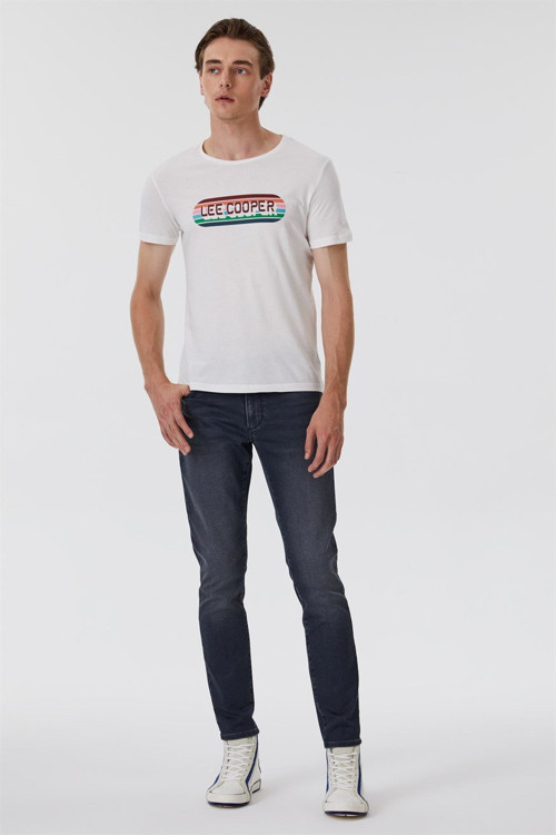 Jeff Normal Bel Dar Kesim Çok Dar Paça Gri Erkek Jean Pantolon