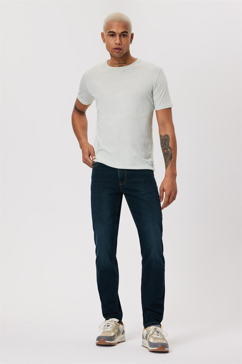 Jagger Normal Bel Dar Kesim Düz Paça Yeşil Erkek Jean Pantolon