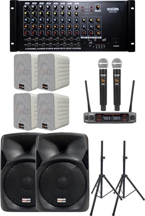 Okul Ses Sistemi İdeal İç-Dış Amfi Hoparlör Sistemi Full Paket-1