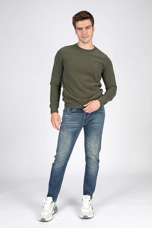 London Normal Bel Dar Konik Kesim Daralan Paça Raymond Raw Age Erkek Jean Pantolon