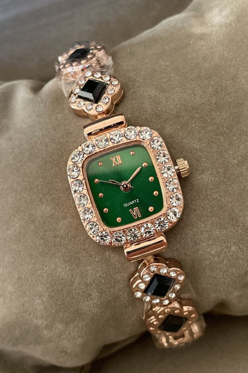 Sk-43 Taşlı Vintage Kadın Kol Saati