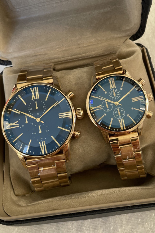 Sevgilere Özel Şık Çift Kol Saatleri Nla-244