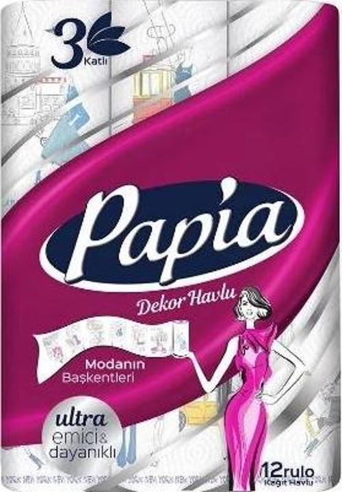 Kağıt Havlu 12'li Decor (2'li)