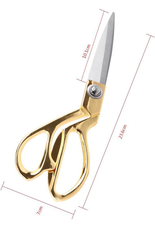 Kumaş Kot Deri Kesim Profesyonel Terzi Makası Çelik Büyük Boy Gold Makas