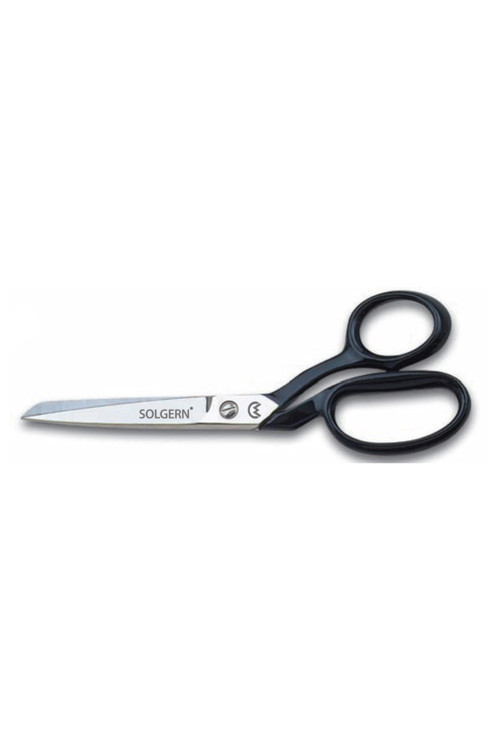 232-7 Tekstil / Yatık Regula Makası No: 7 Inç / 17,78 Cm - Nikel Kaplama, Siyah Saplı