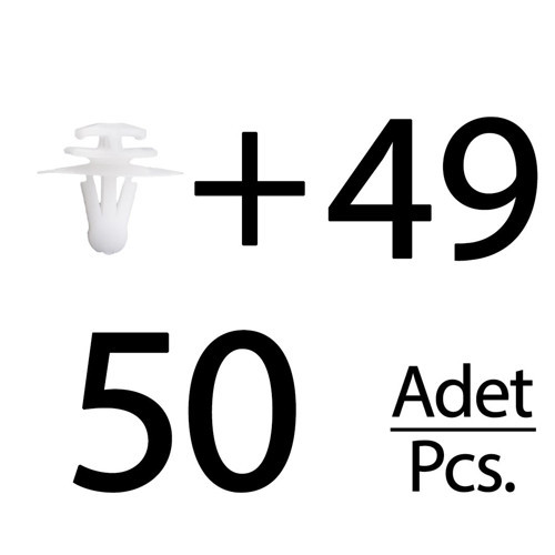 Renault için Çevre Bant Klipsi- 50 Adet