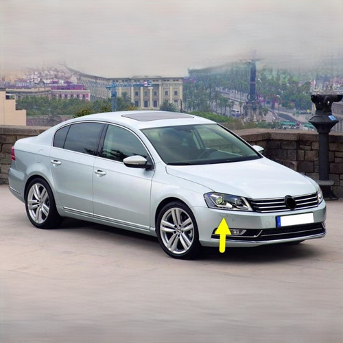 VW Passat B7 2011-2014 Far Yıkama Motor Kapağı Ön Sağ 3AA955110