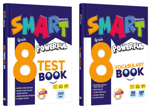Smart English 8. Sınıf Powerful İngilizce Vocabulary + Test Book Seti 2 Kitap