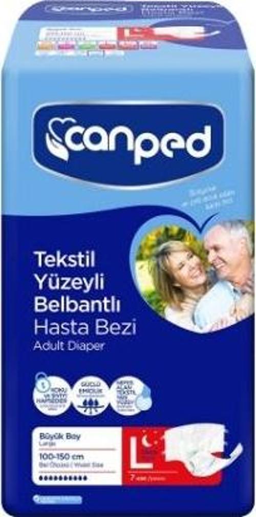 Hasta Bezi Belbantlı Tekstil Gece Büyük 7'li (6'lı)