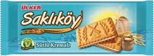 Saklıköy Sütlü Kremalı Bisküvi 100 Gr. (4'lü)