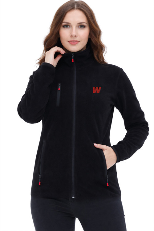 Premium Kadın Tam Cepli Fermuarlı Outdoor Spor Polar Ceket