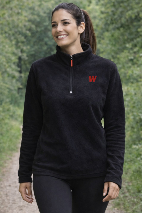 Premium Kadın Yarım Fermuarlı Outdoor Spor Polar Ceket