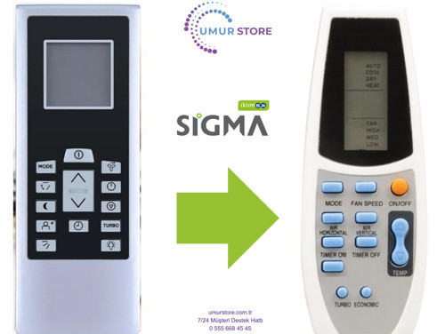 Sigma Electrolüx York RG01/BGEF-ELBR Klima Kumandası