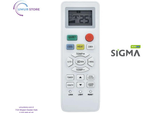 Sigma SGM24INVDHD I Uyumlu Klima Kumandası