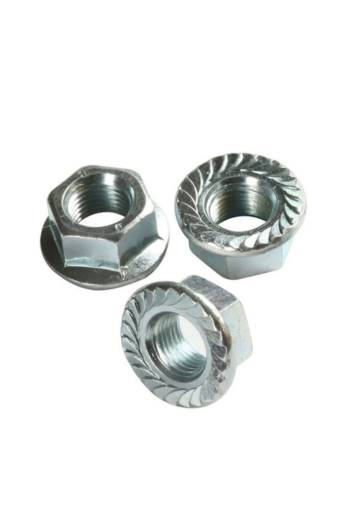 10 Adet M8 Altıköşe Flanşlı Somun TG-V 12089