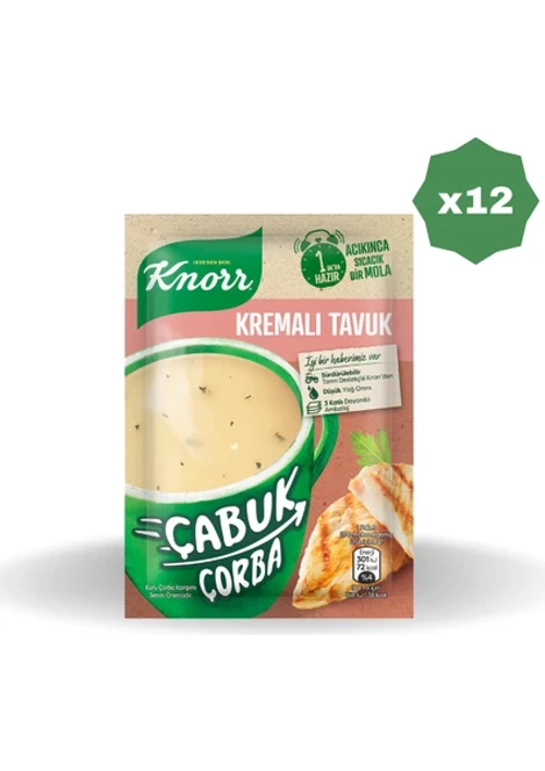 Çabuk Çorba Kremalı Tavuk - (12 ADET)