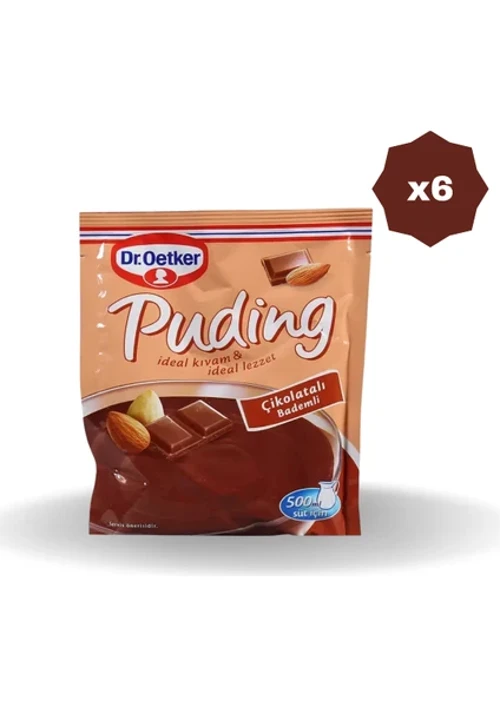 Çikolatalı & Bademli Puding 104gr - (6 ADET)