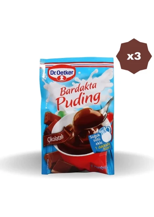 Çikolatalı Bardak Puding 35gr - (3 ADET)