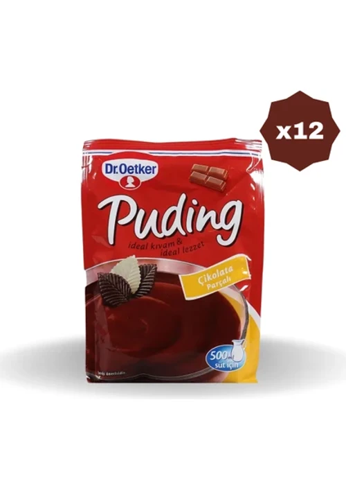 Çikolata Parçalı Puding 115gr - (12 ADET)