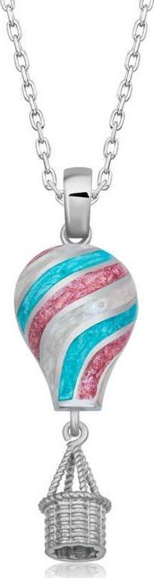 Gümüş Kapadokya Balon Kadın Kolye