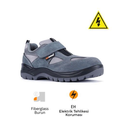Pro Policap 157-01 S1 SRC Süet Deri Fiberglass Burun Elektrikçi İş Ayakkabısı